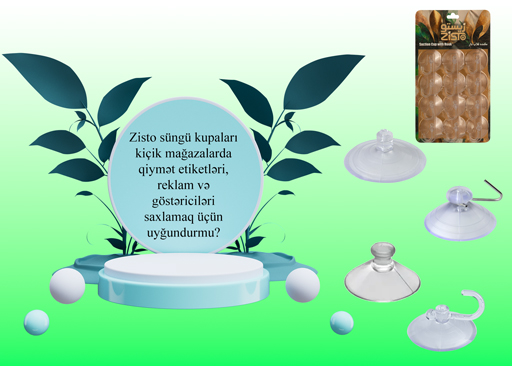 Zisto süngü kupaları kiçik mağazalarda qiymət etiketləri, reklam və göstəriciləri saxlamaq üçün uyğundurmu?